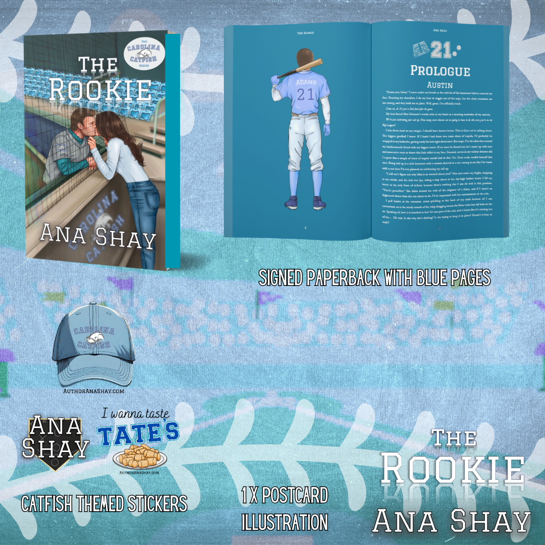 The Rookie (Carolina Catfish Book 3) Blue Page Paperback - SIGNED