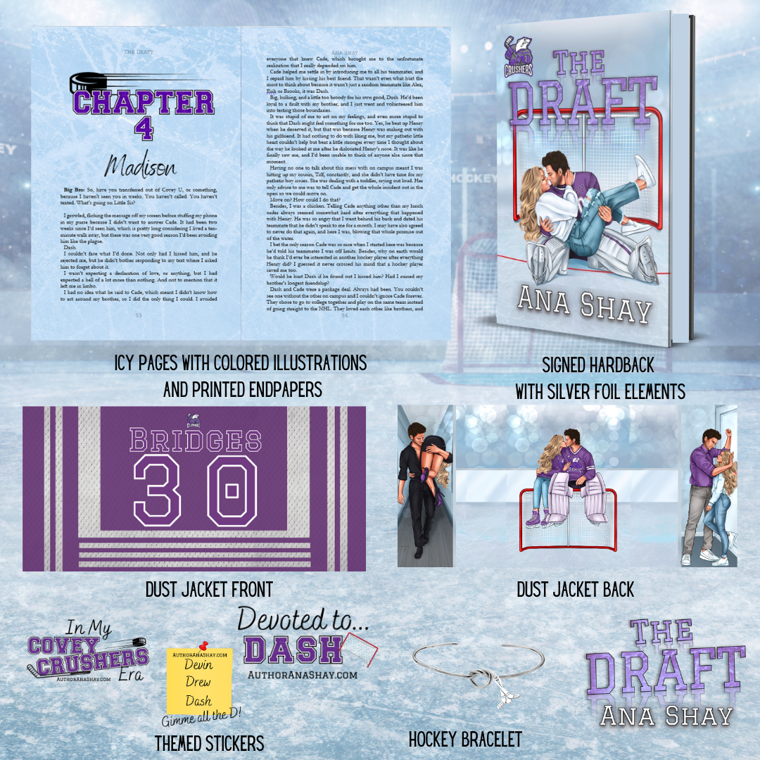 The Draft (Covey Crushers #1) Special Foiled Edition Hardback with Jersey Jacket - SIGNED