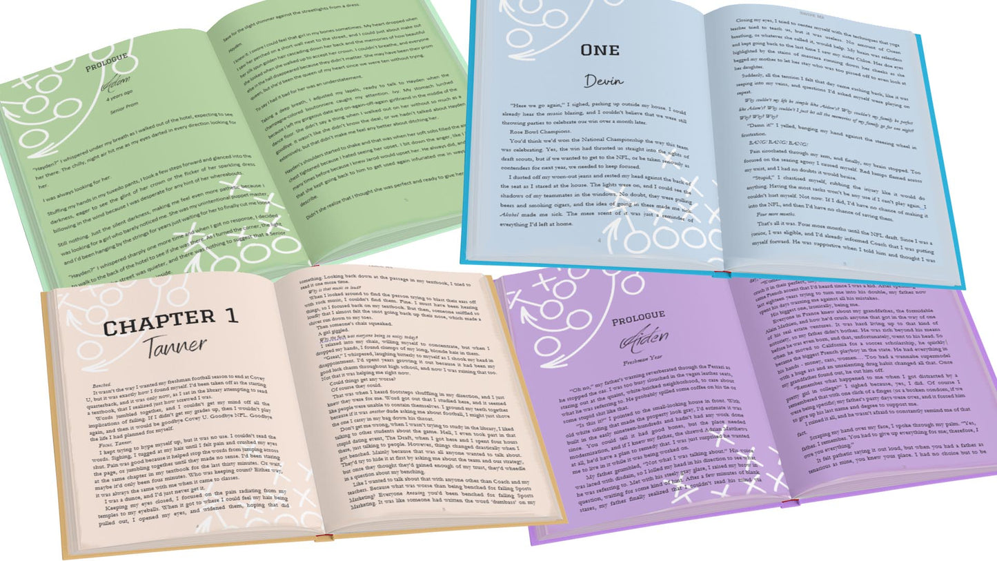Name Illustration Signed Covey U Colored Page Book Bundle